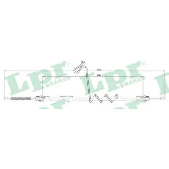 Tirette à câble, frein de stationnement LPR OEM YC152A635BJ Tirette à câble, frein de stationnement LPR OEM YC152A635BJ