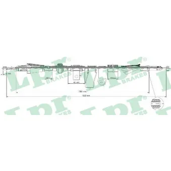 Tirette à câble, frein de stationnement LPR OEM 47560SR4A03