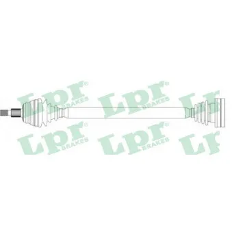 Arbre de transmission LPR DS14238 pour VOLKSWAGEN GOLF 2.9 VR6 Syncro - 190cv
