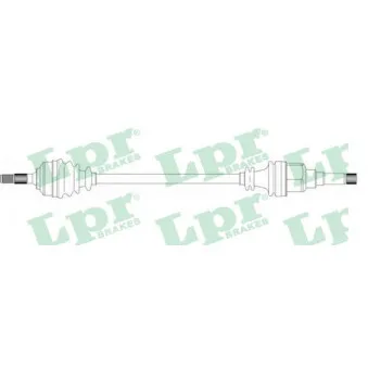 Arbre de transmission LPR DS16192 pour CITROEN C3 1.1 i - 60cv