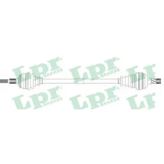 Arbre de transmission LPR DS37015 pour OPEL VECTRA 2.0 - 100cv