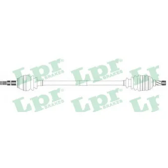 Arbre de transmission LPR DS37021 pour OPEL CORSA 1.7 D - 60cv