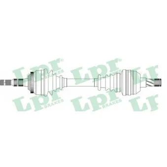 Arbre de transmission LPR DS37087 pour OPEL VECTRA 2.5 i V6 - 170cv