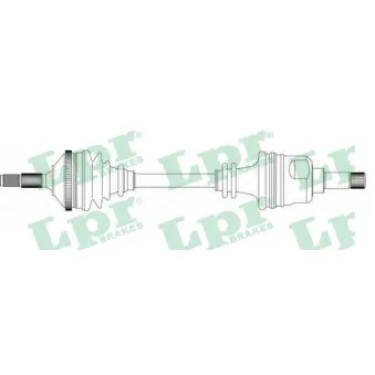 Arbre de transmission LPR DS38143 pour PEUGEOT 206 1.9 D - 69cv