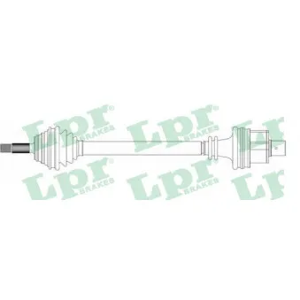 Arbre de transmission LPR DS39050 pour RENAULT CLIO 1.8 16V - 135cv