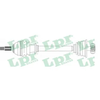 Arbre de transmission LPR DS39063 pour RENAULT CLIO 1.9 RND - 54cv