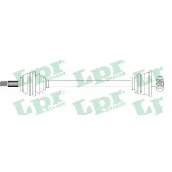 Arbre de transmission LPR DS39067 pour RENAULT LAGUNA 1.8 - 95cv