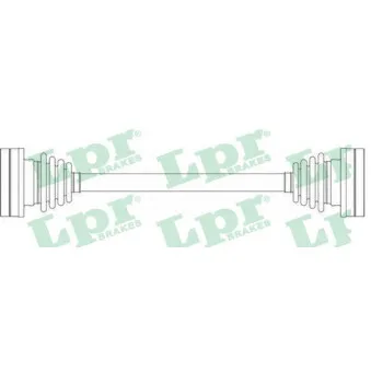 Arbre de transmission LPR DS51024 pour VOLKSWAGEN TRANSPORTER - COMBI 1.6 - 50cv