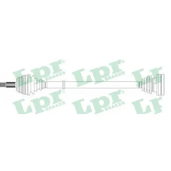 Arbre de transmission LPR DS51043 pour VOLKSWAGEN PASSAT 1.6 - 75cv