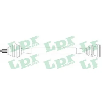 Arbre de transmission LPR DS51125 pour VOLKSWAGEN POLO 1.9 SDI - 64cv