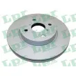 LPR T2047VR - Jeu de 2 disques de frein avant