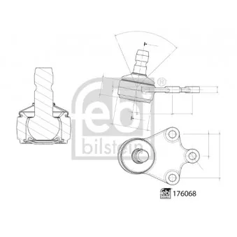 Rotule de suspension FEBI BILSTEIN OEM 220438