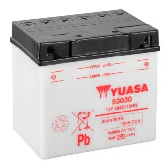 Batterie de démarrage YUASA 53030 pour MOTO GUZZI V 65 V 65 Florida - 27cv