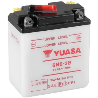 Batterie de démarrage YUASA 6N6-3B pour HONDA CB (CB 1 - CB 500) CB 125 T/T2 - 10cv