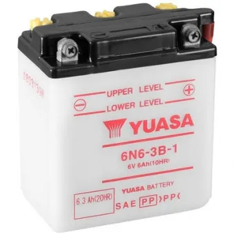 Batterie de démarrage YUASA 6N6-3B-1 pour YAMAHA XT XT 250 - 18cv