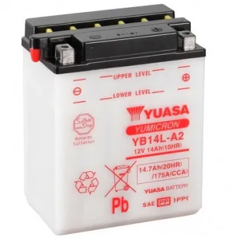 Batterie de démarrage YUASA YB14L-A2 pour SUZUKI GSX-R (751cc - ) GSX-R 1100 /N - 101cv
