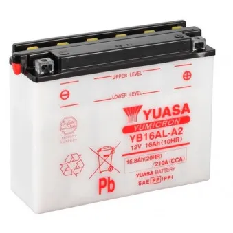 Batterie de démarrage YUASA YB16AL-A2 pour YAMAHA XV XV 750 Virago - 50cv