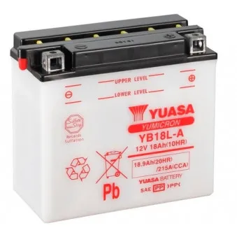 Batterie de démarrage YUASA YB18L-A pour MOTO GUZZI V 75 V 75 Paris-Dakar - 63cv