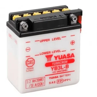 Batterie de démarrage YUASA YB3L-B pour YAMAHA DT DT 125 LC - 16cv