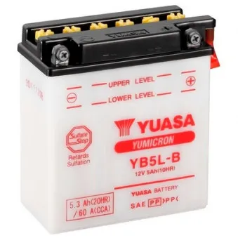 Batterie de démarrage YUASA YB5L-B pour VESPA ET ET2 Injection - 4cv