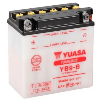Batterie de démarrage YUASA YB9-B pour VESPA PX PX 150 E Lusso - 10cv