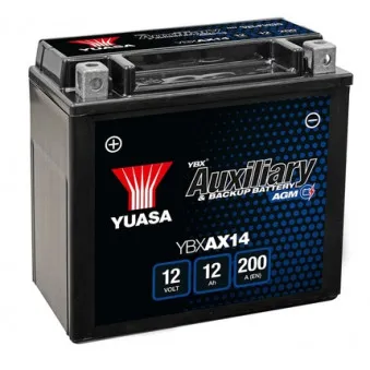 Batterie de démarrage YUASA YBXAX14 pour RENAULT TRUCKS MANAGER A 250 4-matic - 211cv
