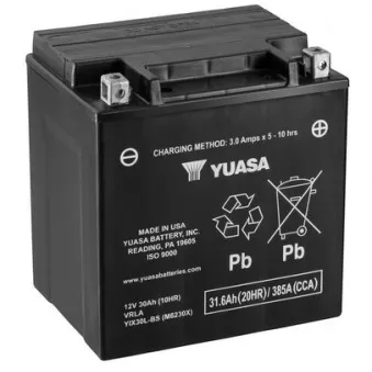 Batterie de démarrage YUASA YIX30L-BS pour HARLEY-DAVIDSON STREET GLIDE 1700 Street Glide Special - 87cv