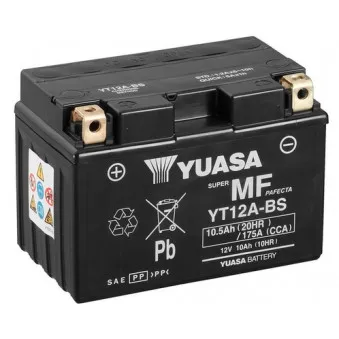 Batterie de démarrage YUASA YT12A-BS pour SUZUKI GSX-R (124cc - 750cc) GSX-R 750 /K1 - 98cv