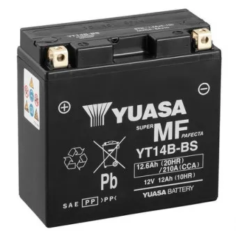 Batterie de démarrage YUASA YT14B-BS pour YAMAHA MT MT-01 Rock Slate - 90cv
