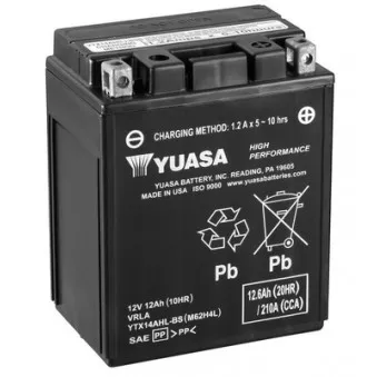 Batterie de démarrage YUASA YTX14AHL-BS pour SUZUKI GSX-R (124cc - 750cc) GSX-R 750 J - 101cv