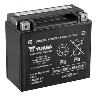 Batterie de démarrage YUASA YTX20H-BS