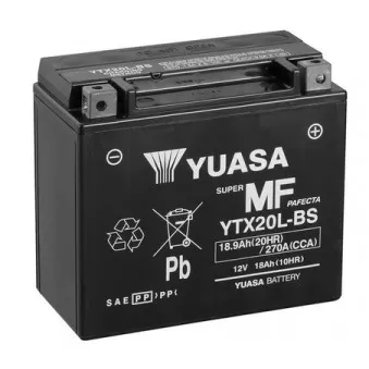 Batterie de démarrage YUASA YTX20L-BS pour KAWASAKI GPZ GPZ 1100 - 101cv