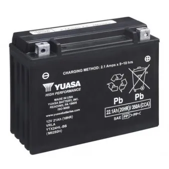 Batterie de démarrage YUASA YTX24HL-BS pour HONDA GL GL 1500 Gold Wing - 98cv