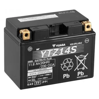 Batterie de démarrage YUASA YTZ14S pour HONDA VT VT 750 Shadow - 45cv