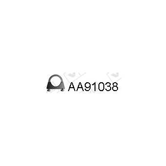 Pièce de serrage, échappement VENEPORTE AA91038 pour CITROEN C5 2.7 HDI - 204cv