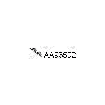 VENEPORTE AA93502 - Bandes de caoutchouc, échappement