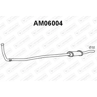 Silencieux avant VENEPORTE OEM GEX154