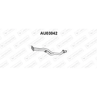 Tuyau d'échappement VENEPORTE AU03042