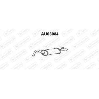 Silencieux arrière VENEPORTE AU03084