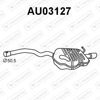 VENEPORTE AU03127 - Silencieux arrière