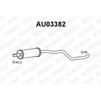 Silencieux avant VENEPORTE OEM 8Z0253057X