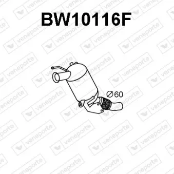 VENEPORTE BW10116F - Filtre à particules / à suie, échappement