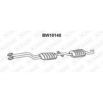 VENEPORTE BW10140 - Silencieux avant