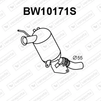 VENEPORTE BW10171S - Filtre à particules / à suie, échappement