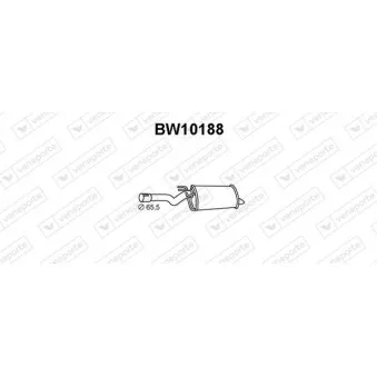 Silencieux arrière VENEPORTE OEM 18107500905