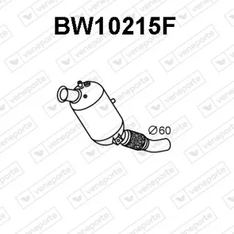 VENEPORTE BW10215F - Filtre à particules / à suie, échappement
