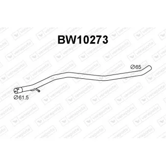 VENEPORTE BW10273 - Tuyau d'échappement