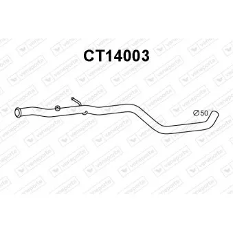 VENEPORTE CT14003 - Tuyau d'échappement