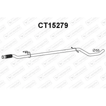 VENEPORTE CT15279 - Tuyau d'échappement