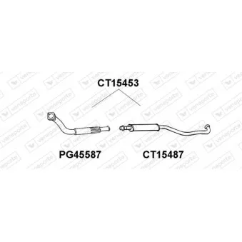Silencieux avant VENEPORTE CT15453